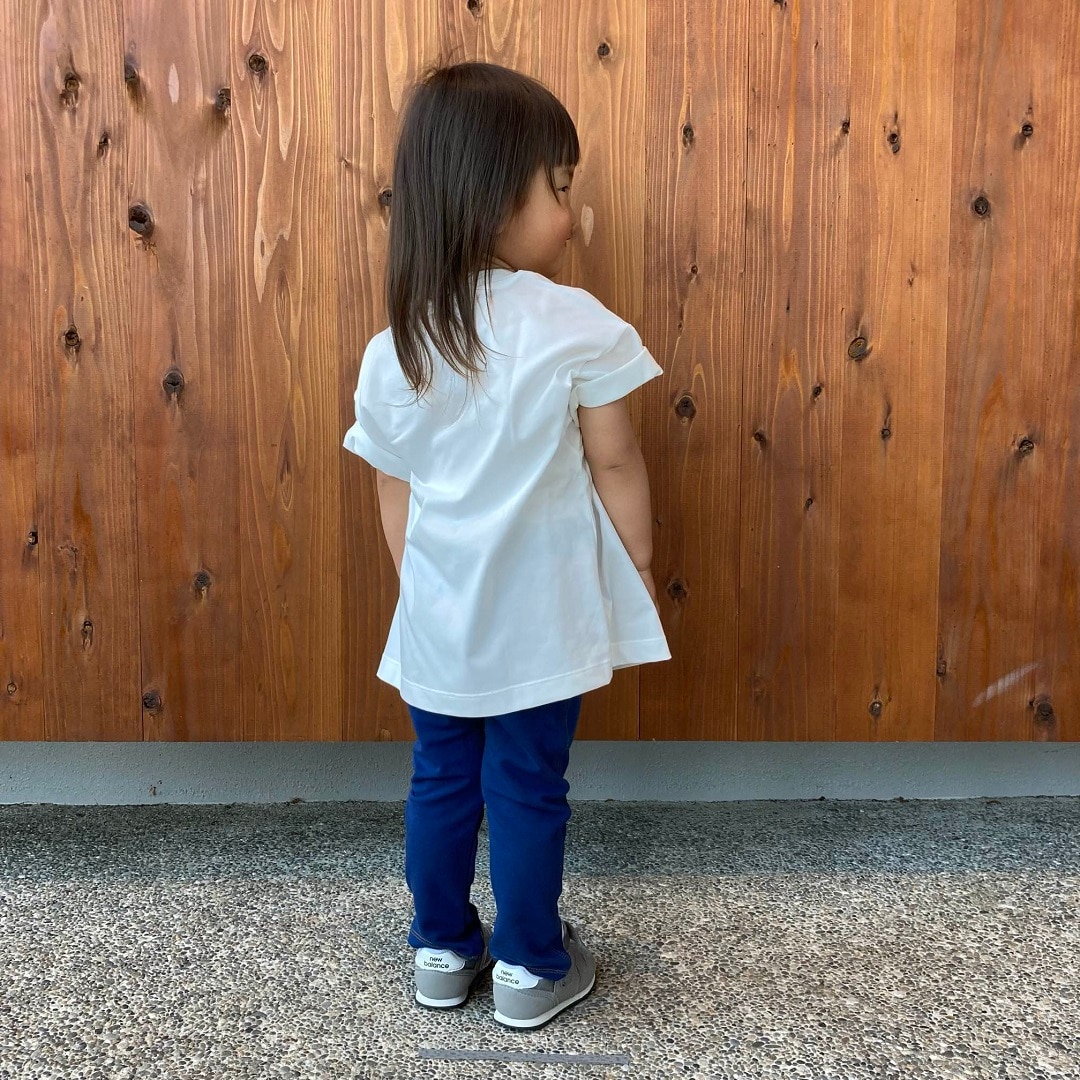 おなかすっぽりデニム長十分丈レギンス