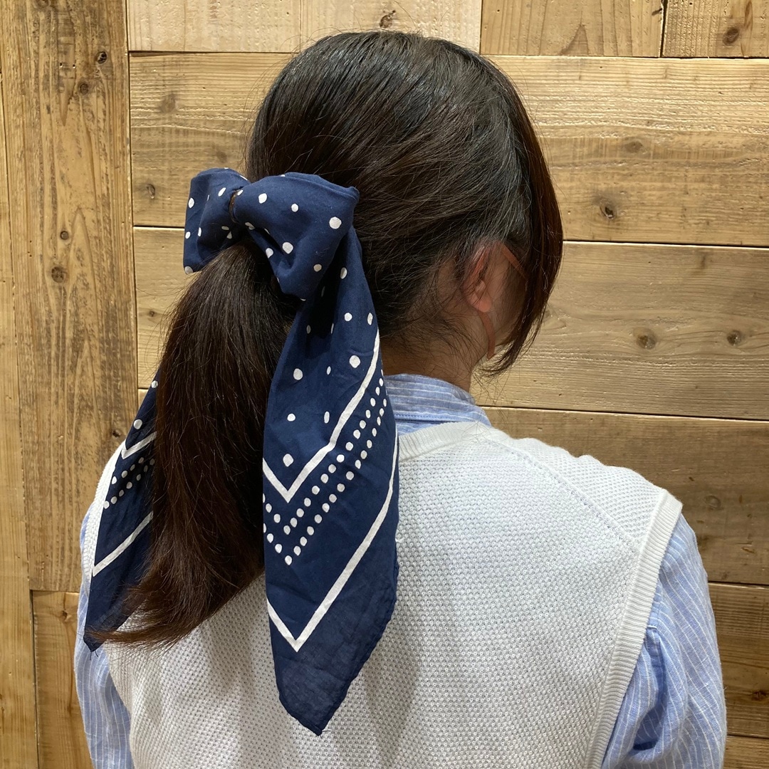 スカーフヘアアレンジ