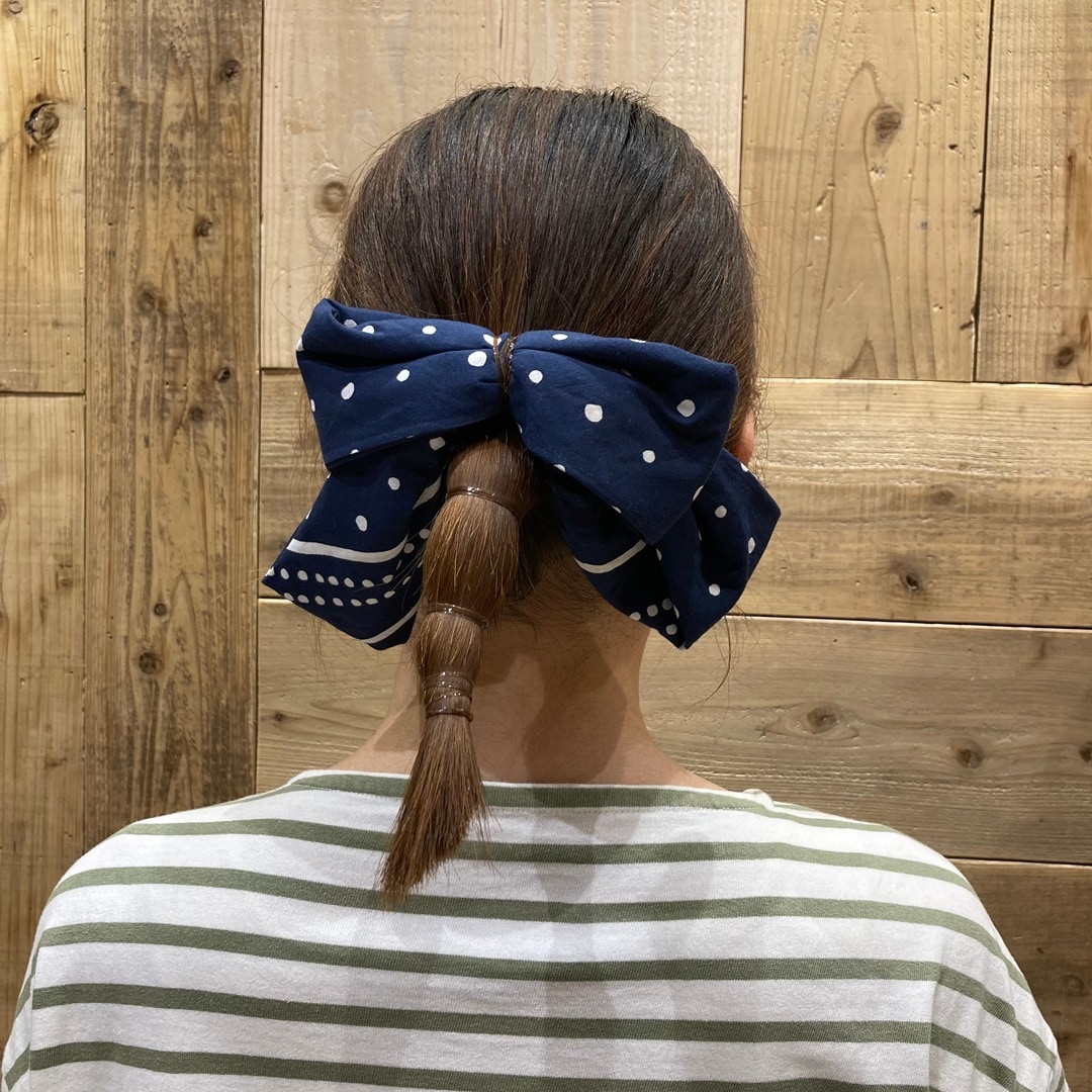 スカーフヘアアレンジ