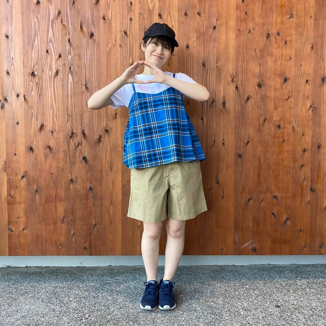 洗いざらしブロードショートパンツ