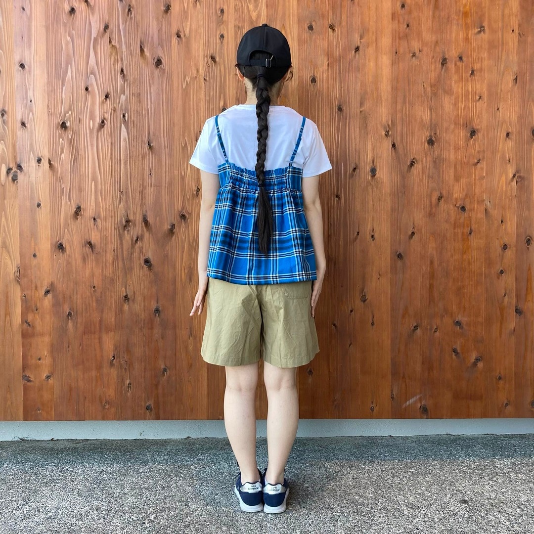 洗いざらしブロードショートパンツ
