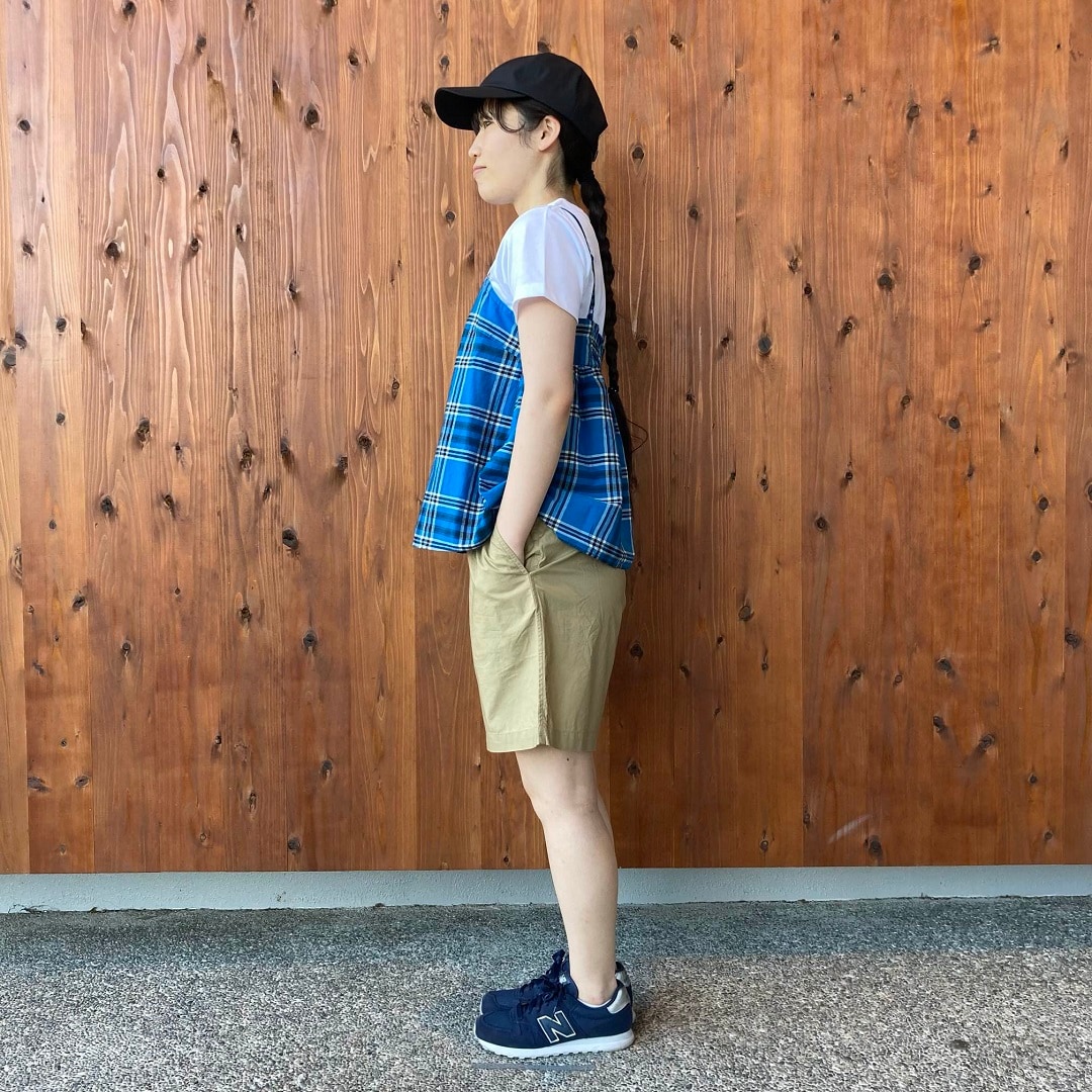 洗いざらしブロードショートパンツ