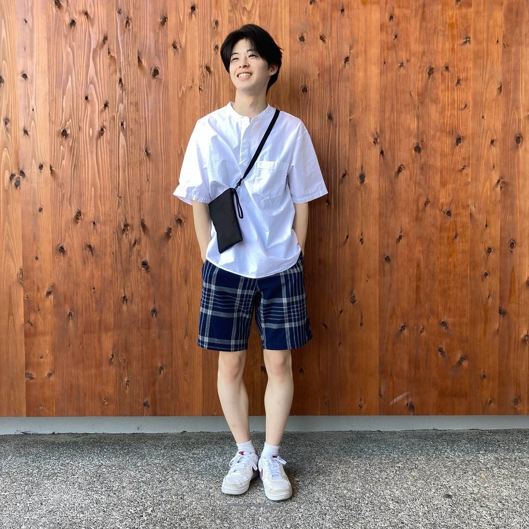 マドラスチェックイージーショートパンツ