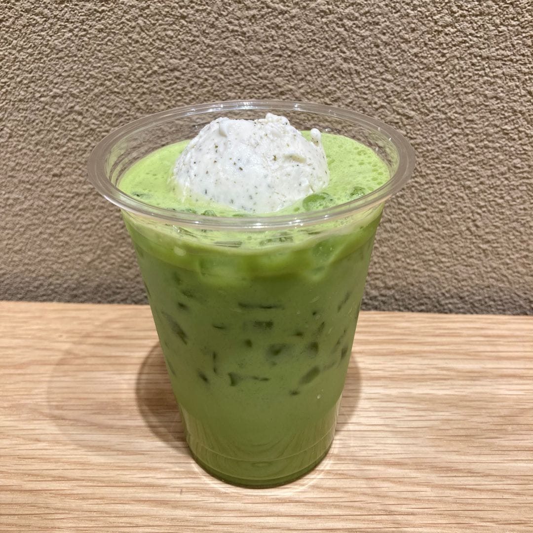 抹茶ラテ×黒糖と昆布アイス　写真