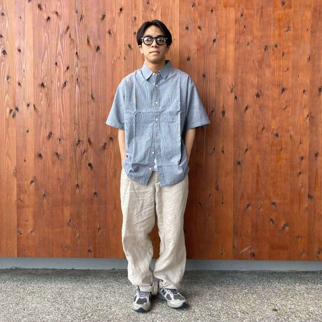 マドラスチェック半袖シャツ