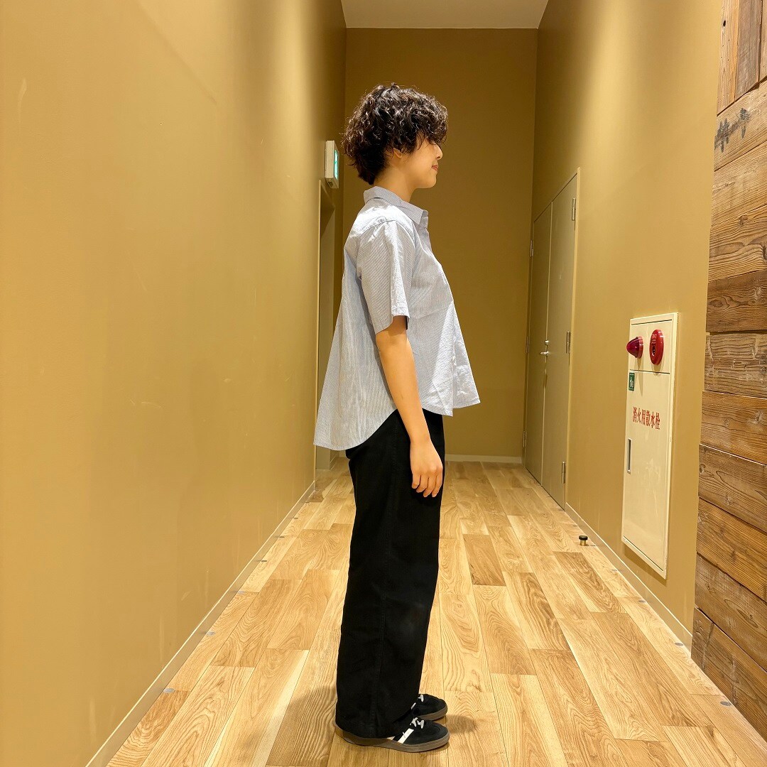 ムラ糸チノタックワイドパンツ