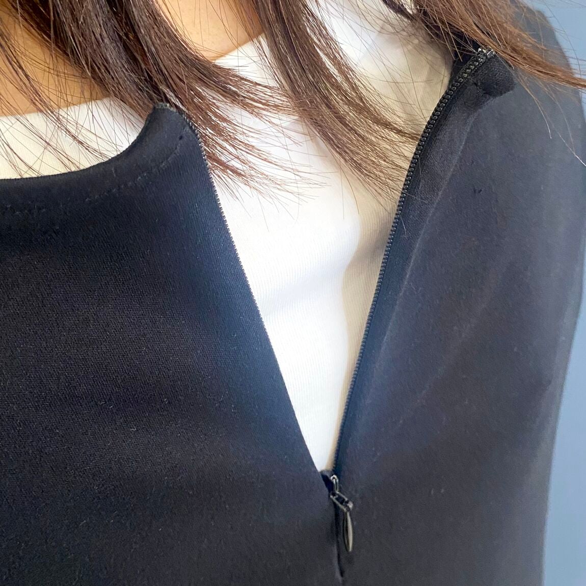 背中ジップ