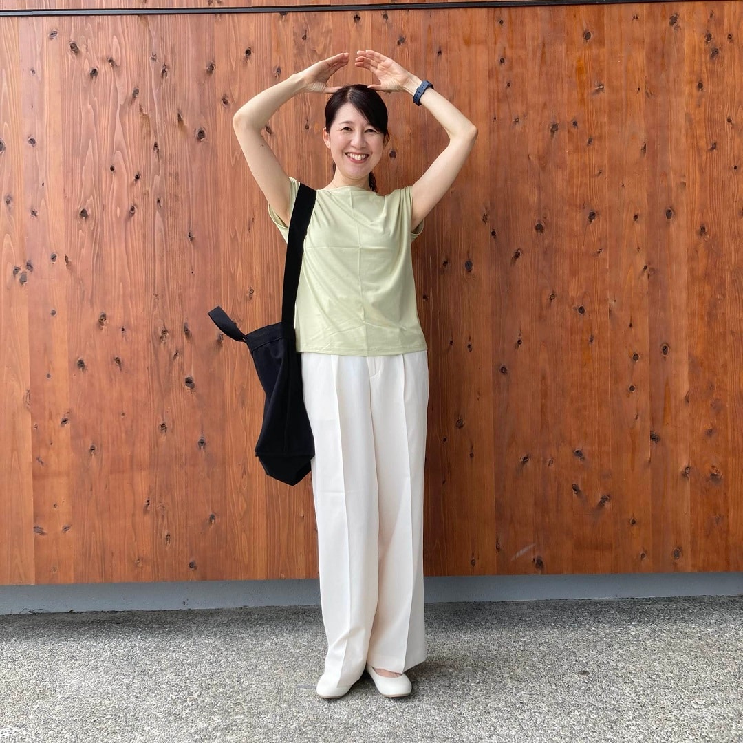 天竺編みフレンチスリーブTシャツ