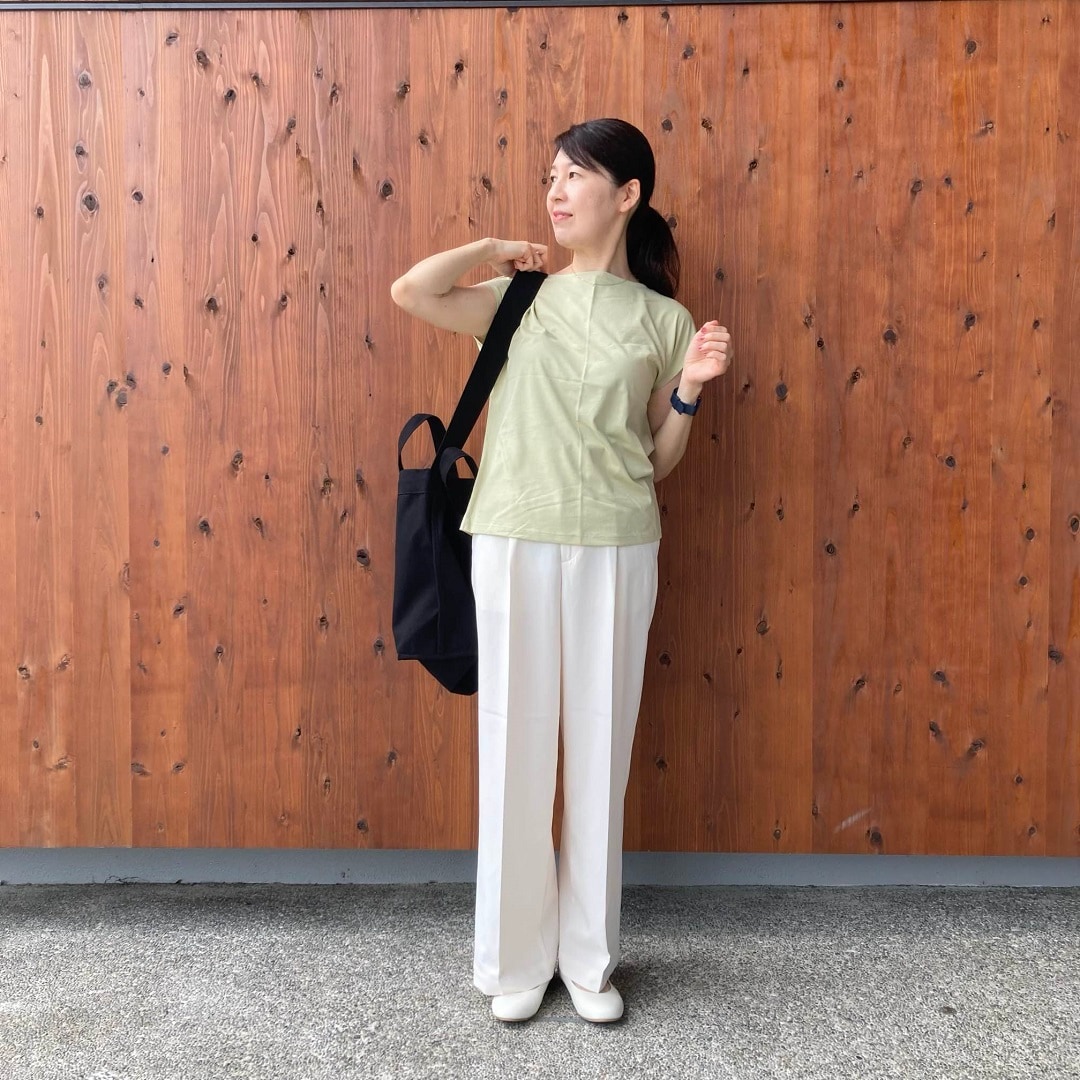 天竺編みフレンチスリーブTシャツ