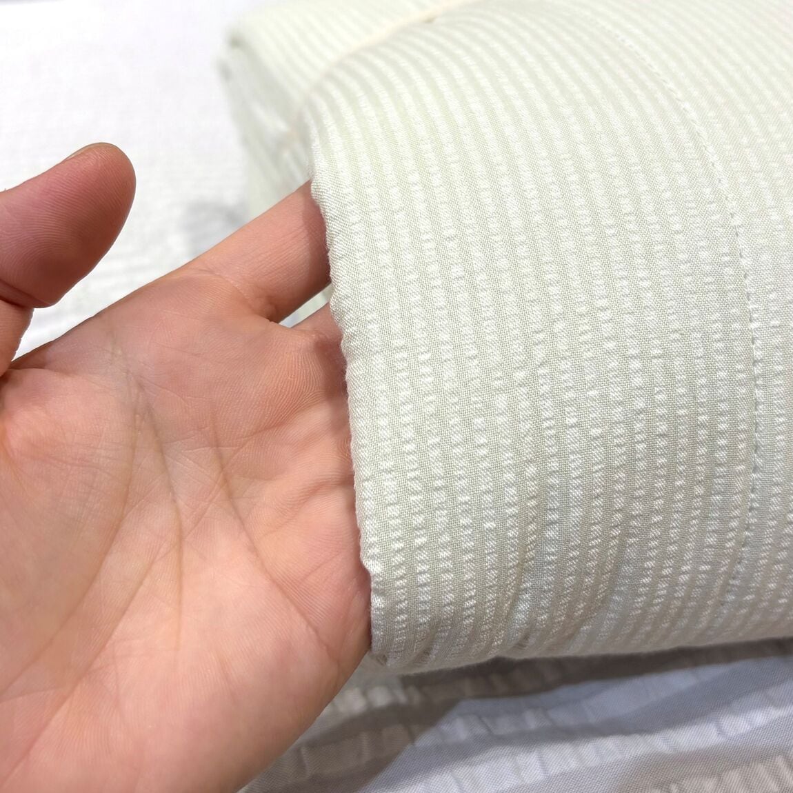 【イオン松江】夏の定番『サッカー織』寝具で快適な眠りを