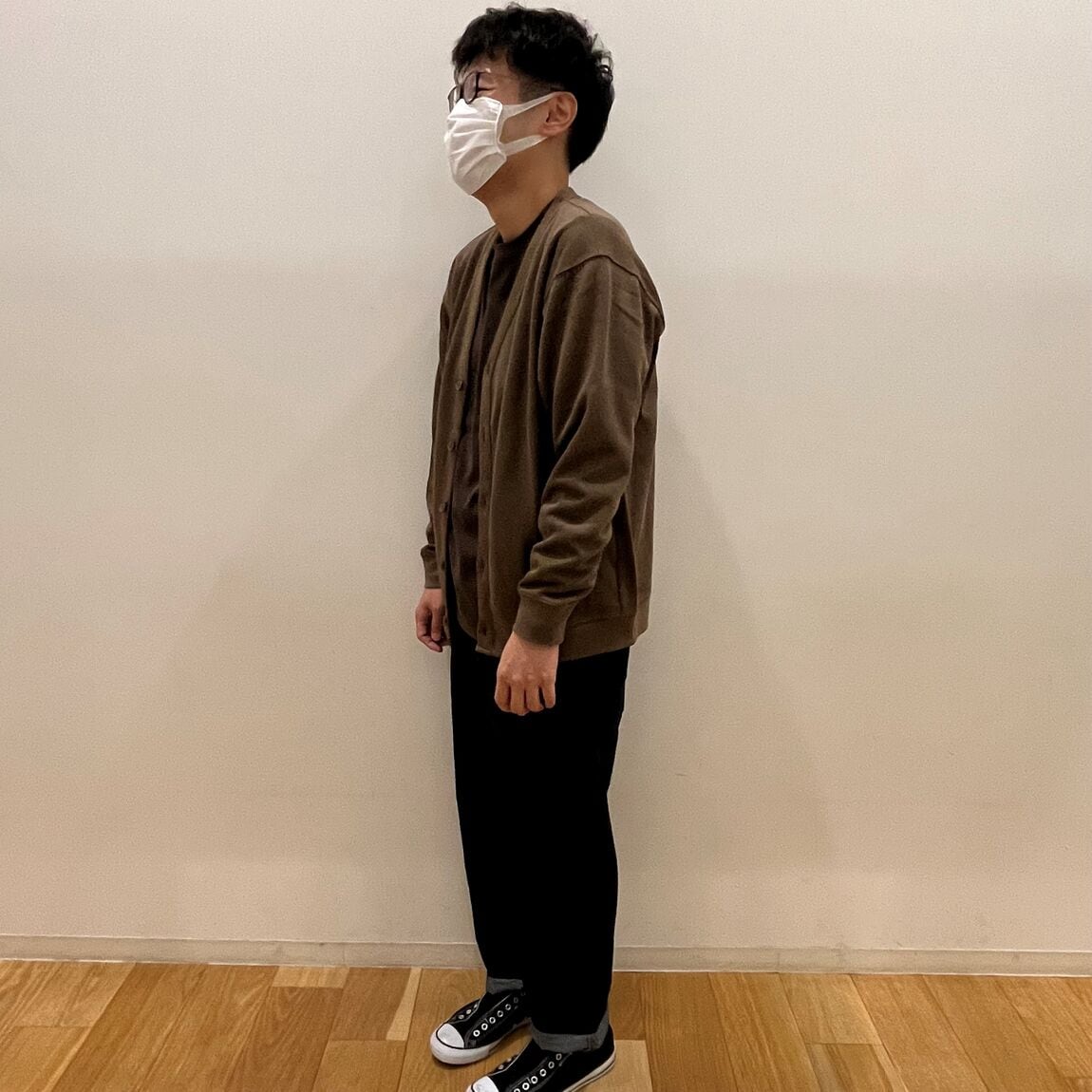 紳士服着用画像