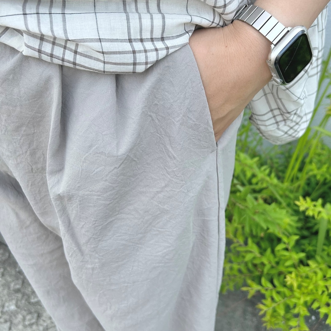 パンツ素材のアップ