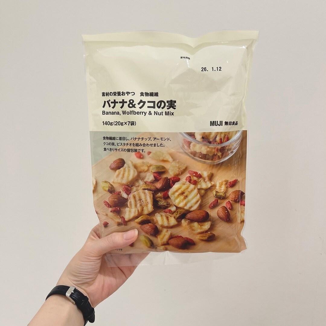 素材の栄養おやつ　食物繊維　バナナ＆クコの実