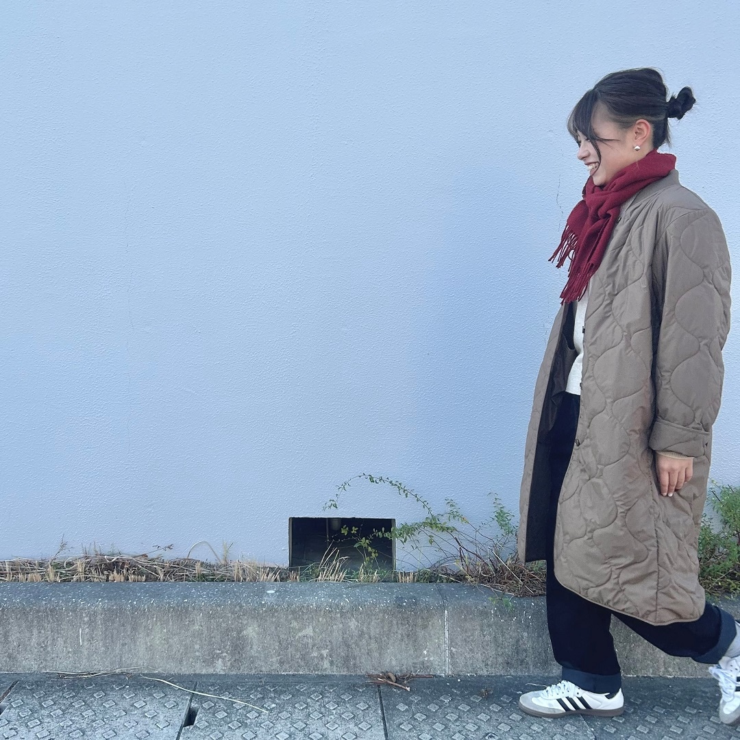 歩いているところ