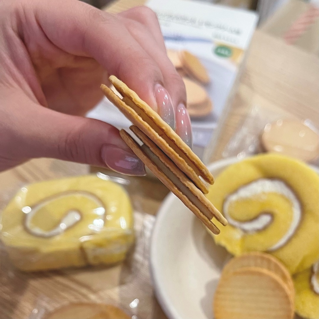 プレッツェルサンドを横から撮った写真