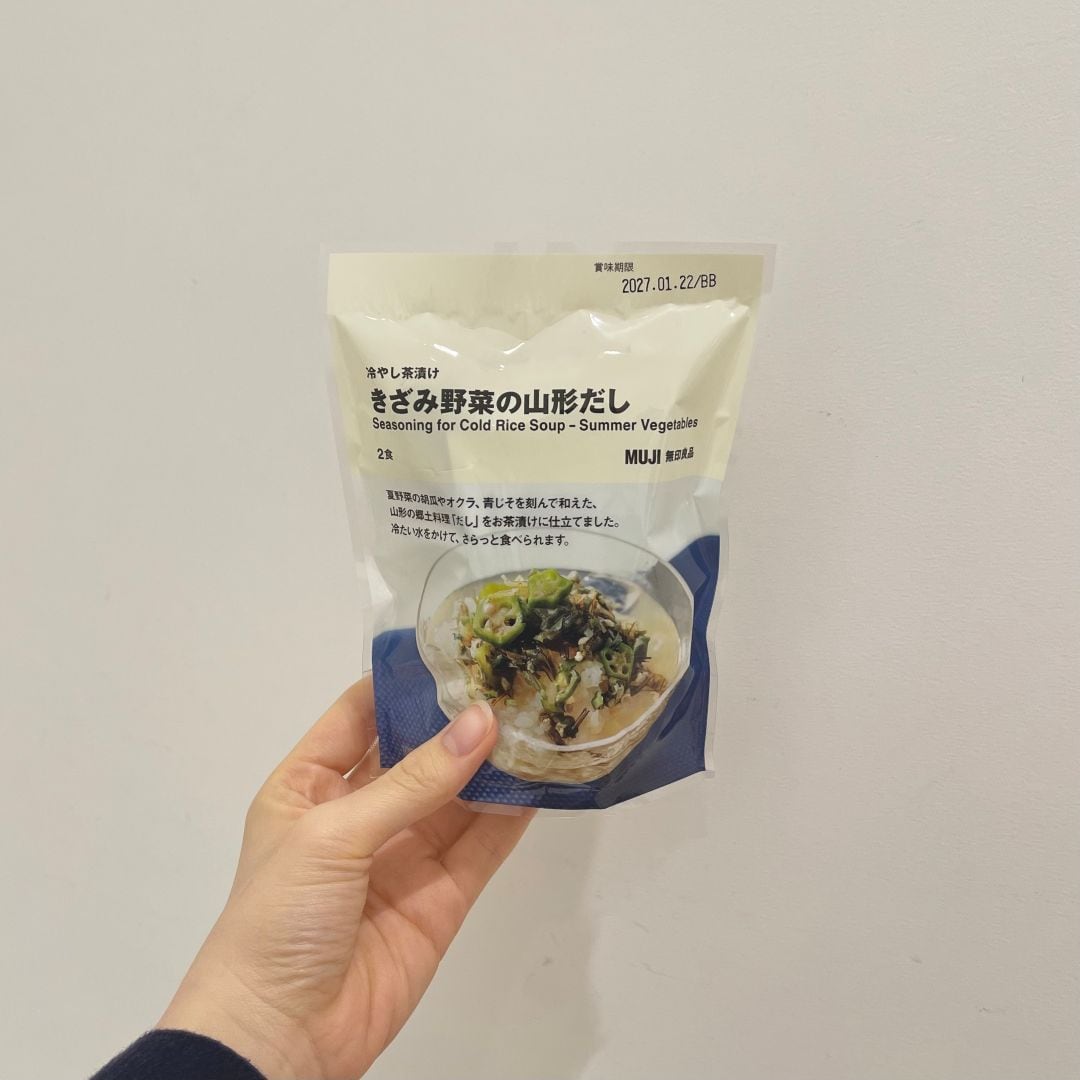 冷やし茶漬け　きざみ野菜の山形だし