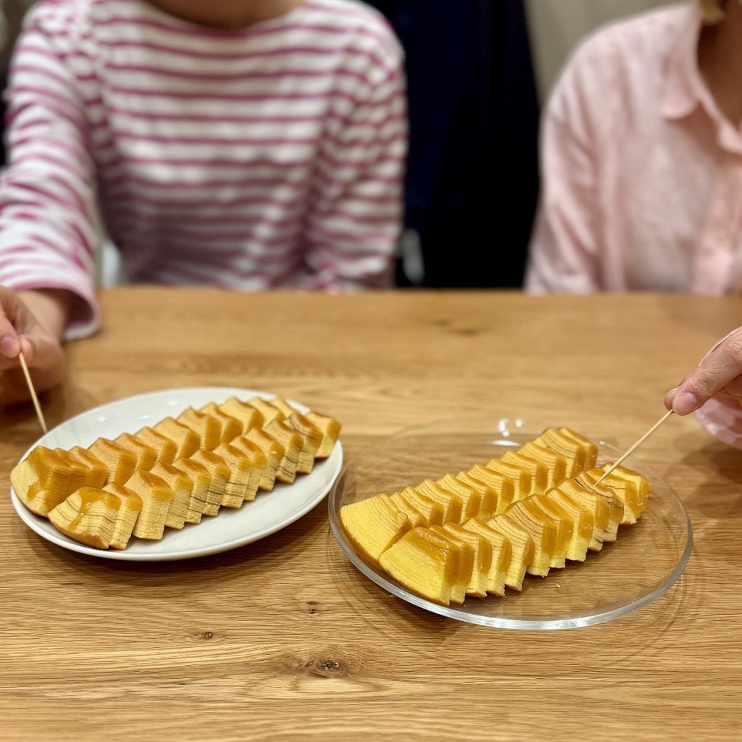 【イオンモール新潟亀田インター】「みんなでつくるバウム」第二弾。『みたらし団子風バウム』あなたはどちら派、そのまま派？冷やし派？