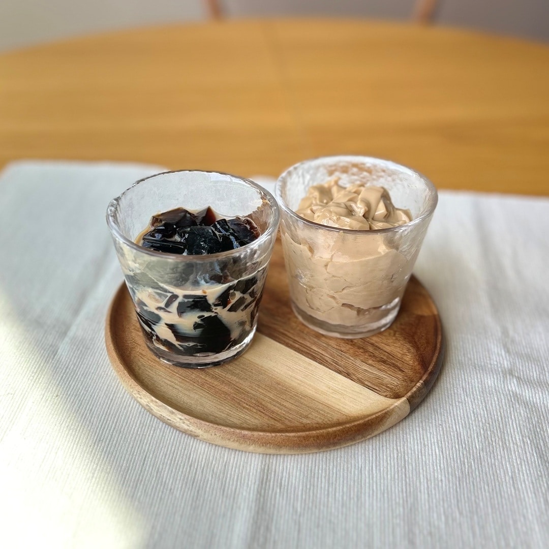 【イオンモール新潟亀田インター】アレンジいろいろ、コーヒーゼリー＆コーヒーミルクプリン