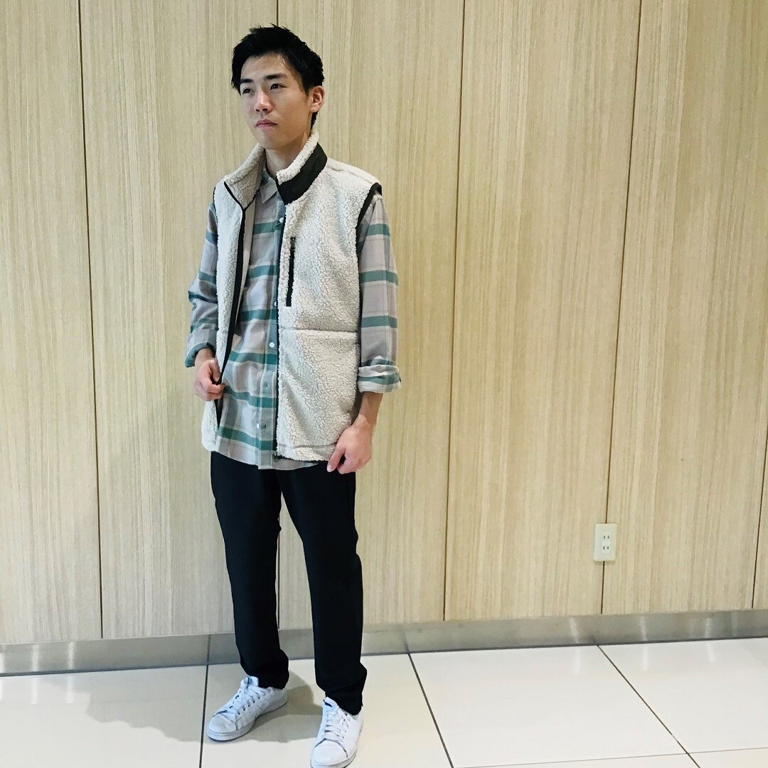 ボアフリースベスト　