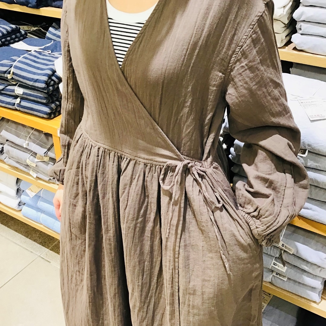 ふんわりしぼガーゼロングカーディガン