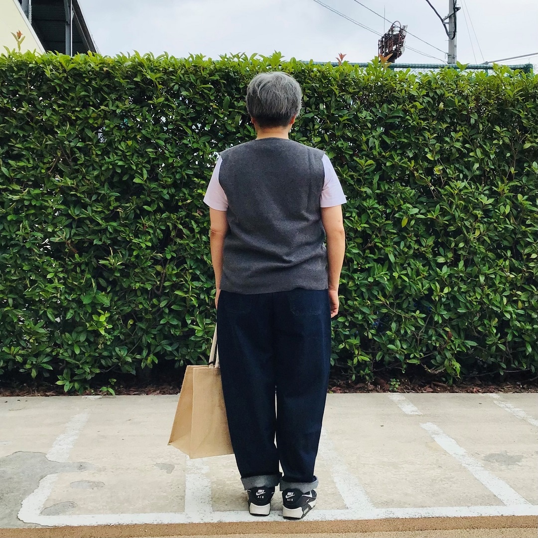ミラノリブ編みベスト