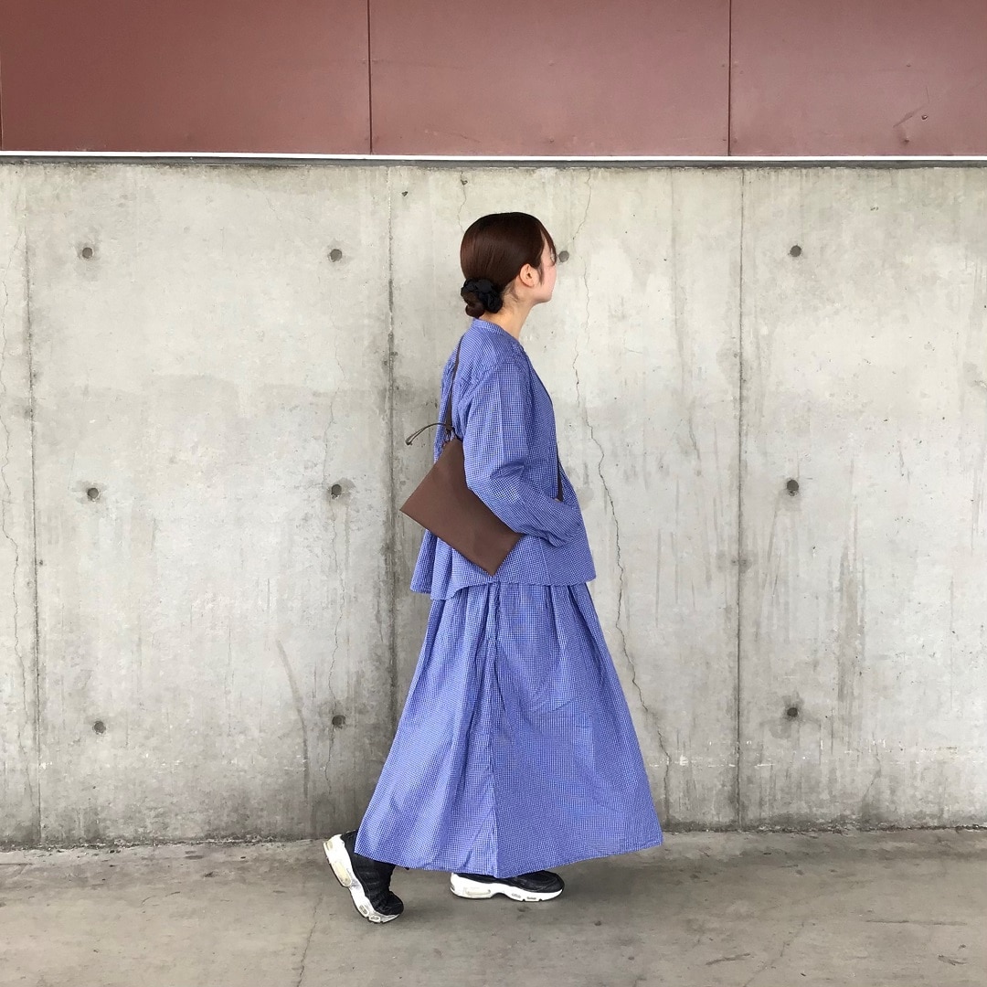 綿ボイル長袖ブラウス