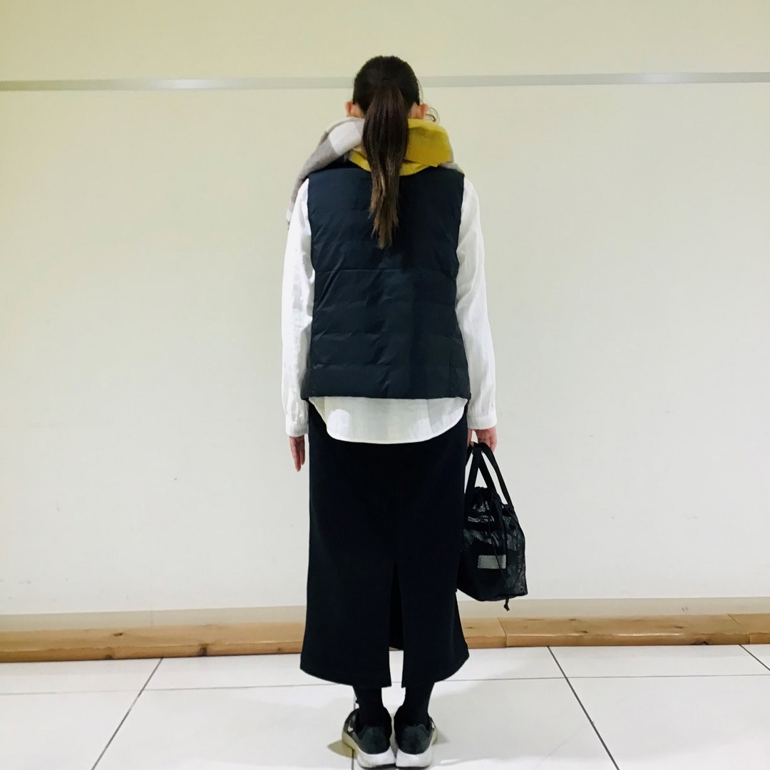 カポック混長袖ブラウス