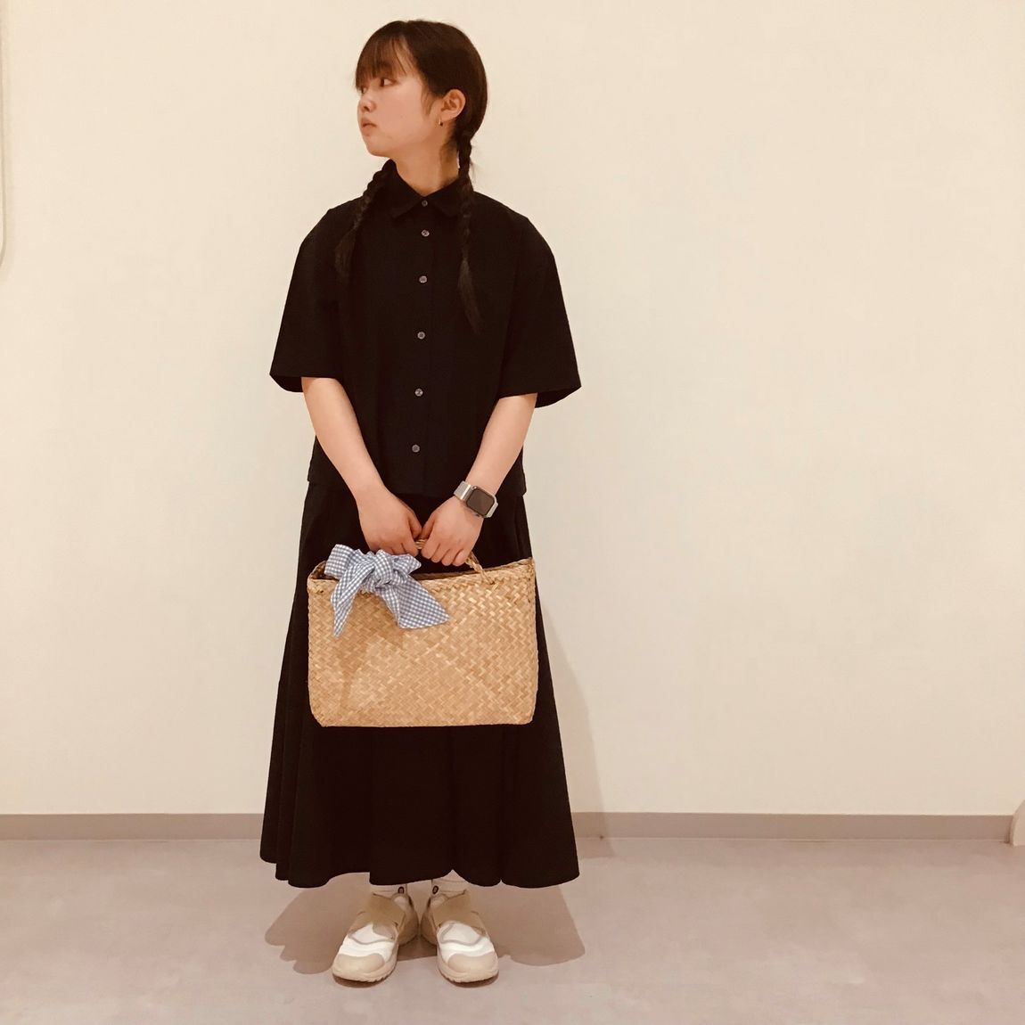 カゴバック持ち