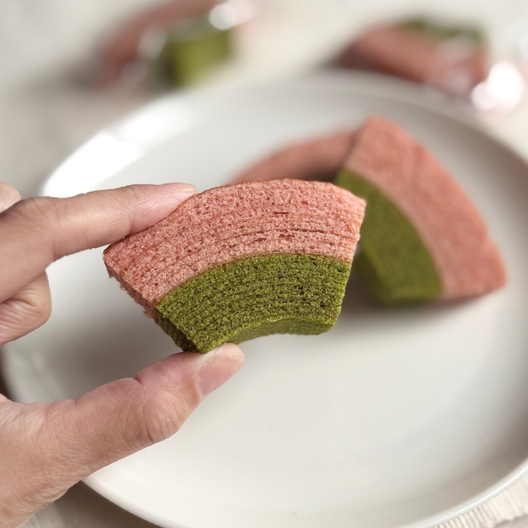 【ラブラ万代】ひな祭りのお祝いに、桜色のお菓子