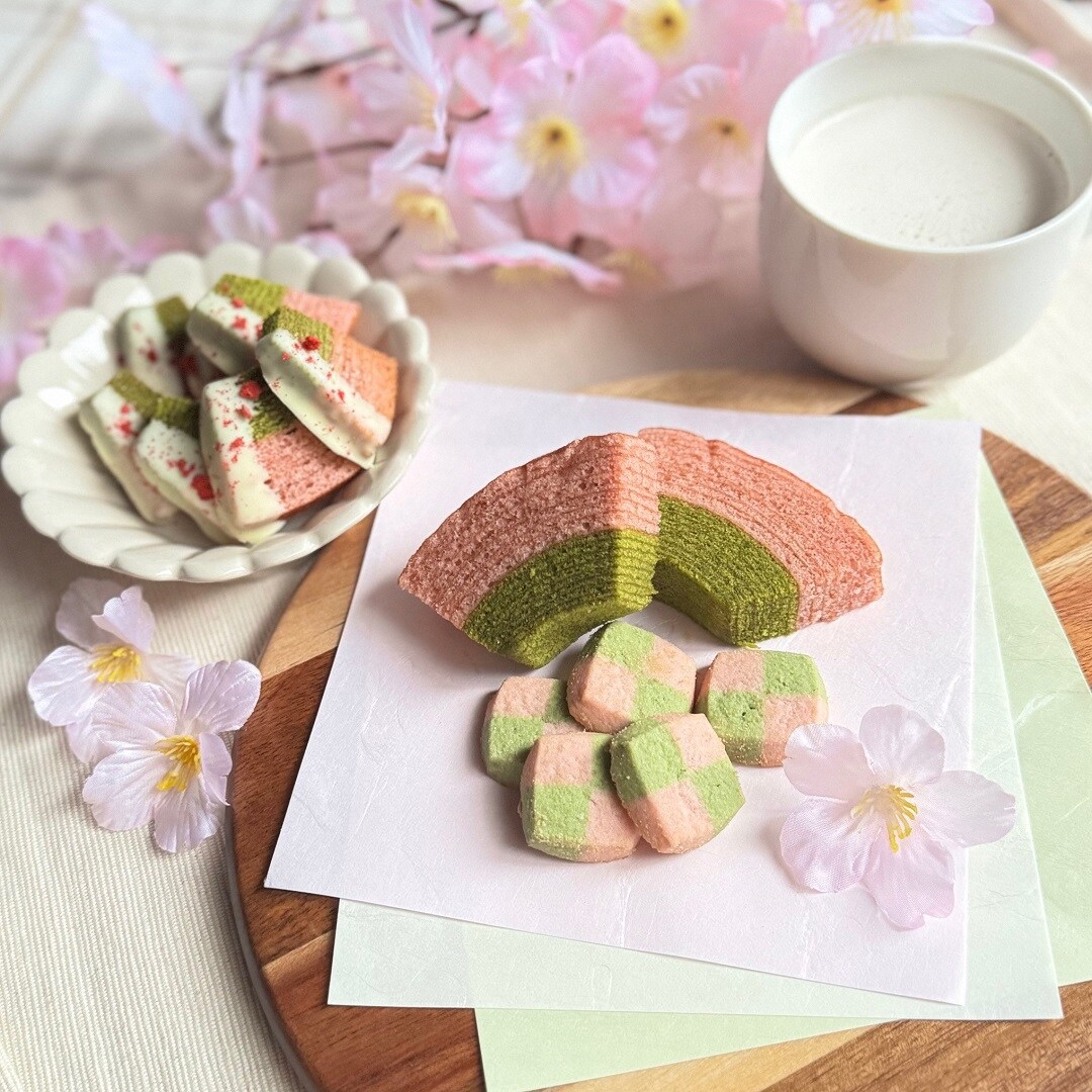 【ラブラ万代】ひな祭りのお祝いに、桜色のお菓子
