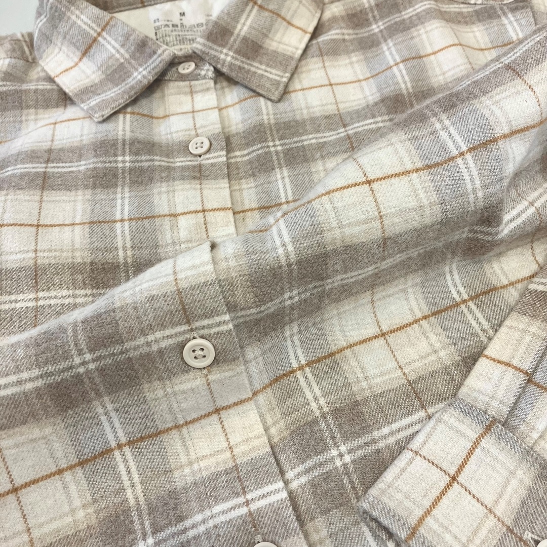 【ラブラ万代】ふんわりやわらかフランネルシャツ