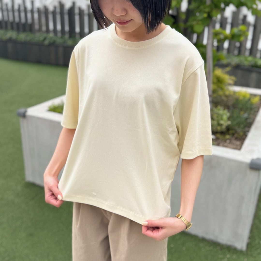 【ラブラ万代】ゆったりひんやり快適、夏おすすめの涼感ワイドTシャツ
