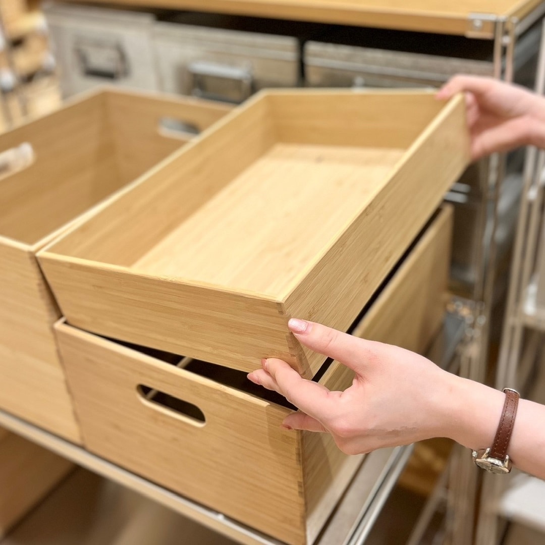 【イオンモール盛岡南】6月20日(金)オープン│スタッフおすすめ商品 重なる竹材整理ボックス