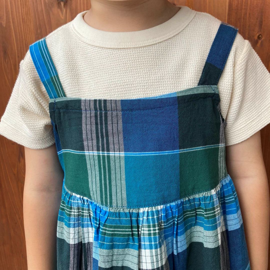 ベビーあたまするっとワッフル編みクルーネック半袖Tシャツ