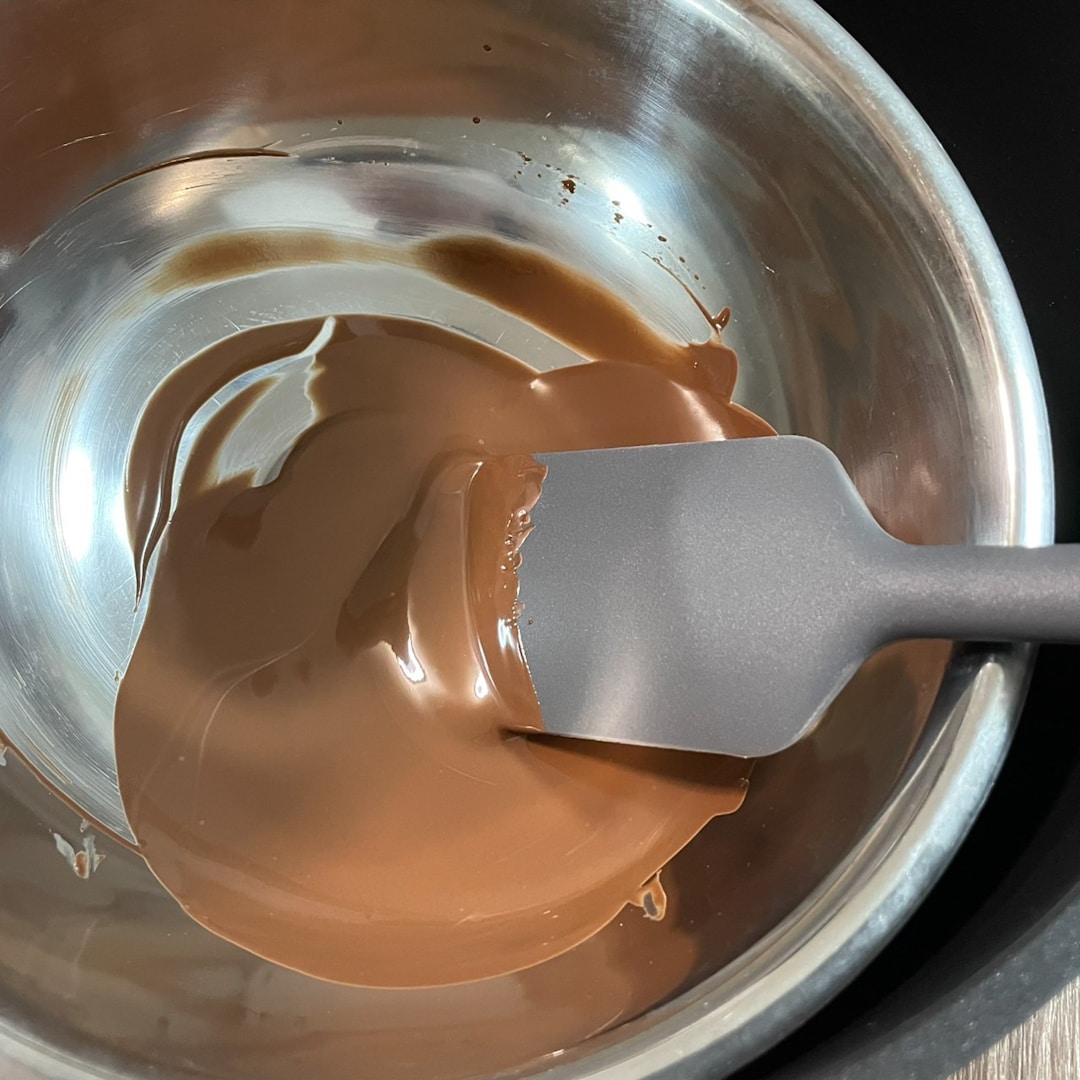 チョコを溶かす