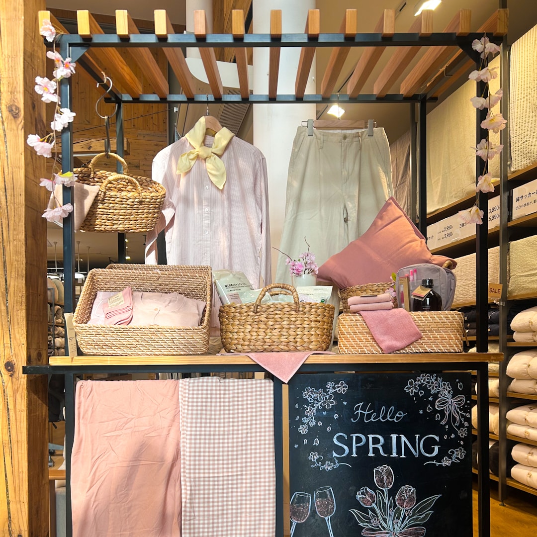 春商品　ディスプレイ