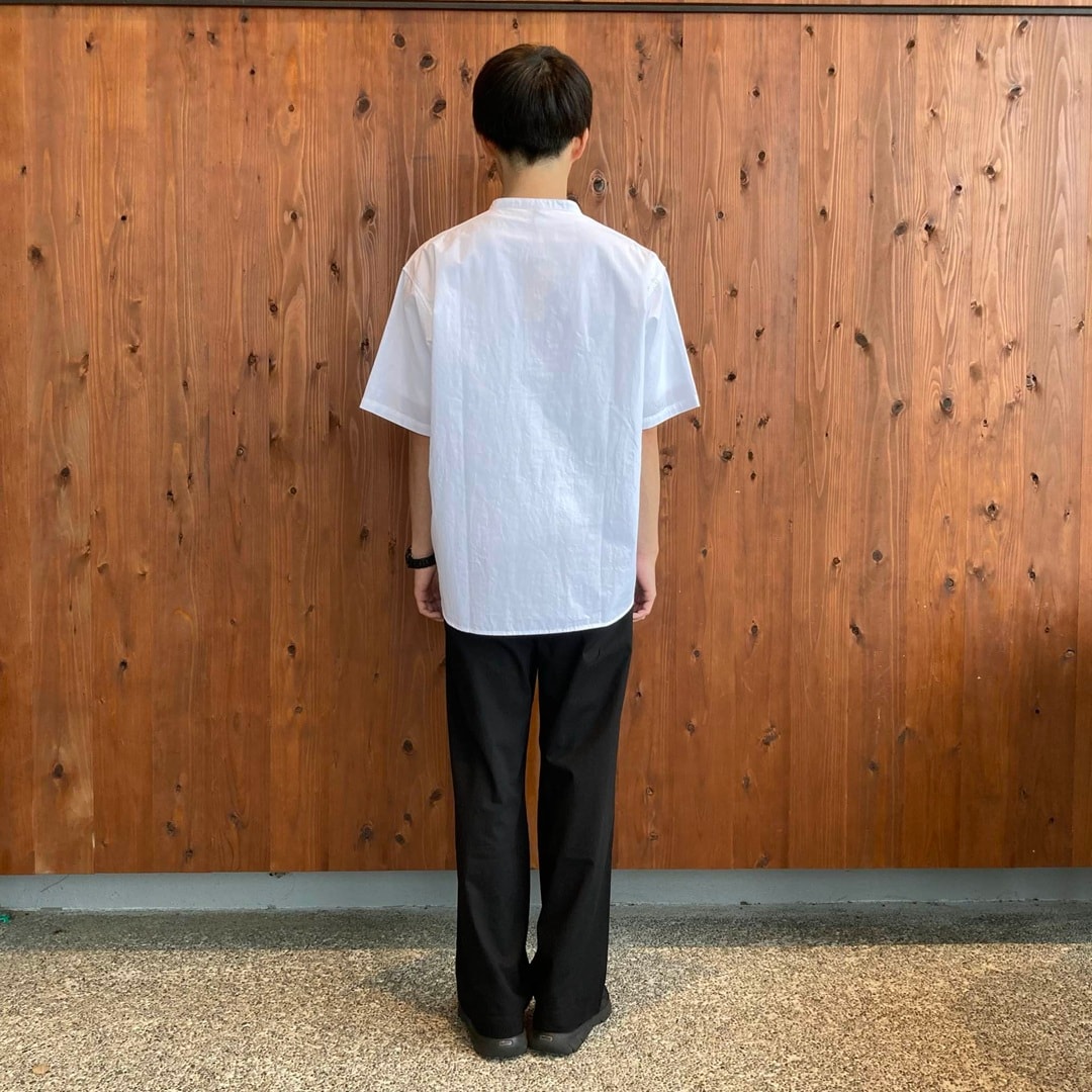 涼感ヘンリーネック半袖布帛Ｔシャツ