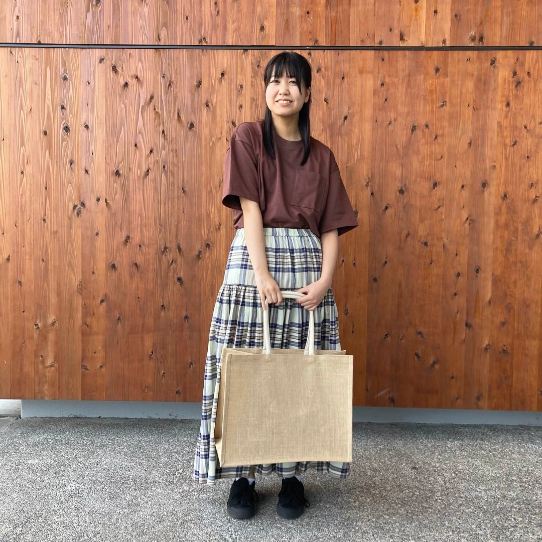 マドラスチェックフレアスカート