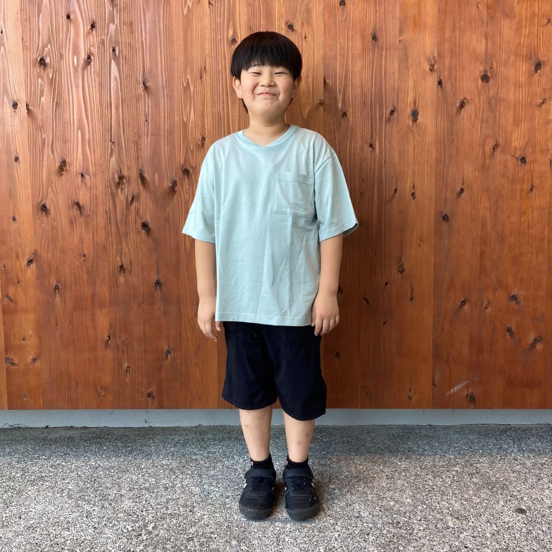 キッズ　涼感UVカットワイド半袖Tシャツ