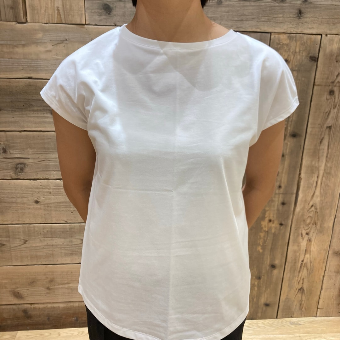 天竺編みフレンチスリーブTシャツ