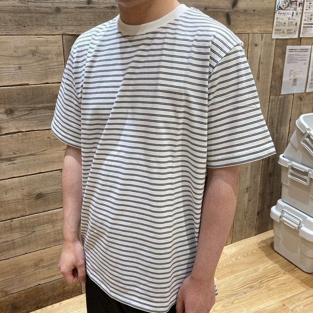 天竺編みクルーネック半袖Tシャツ