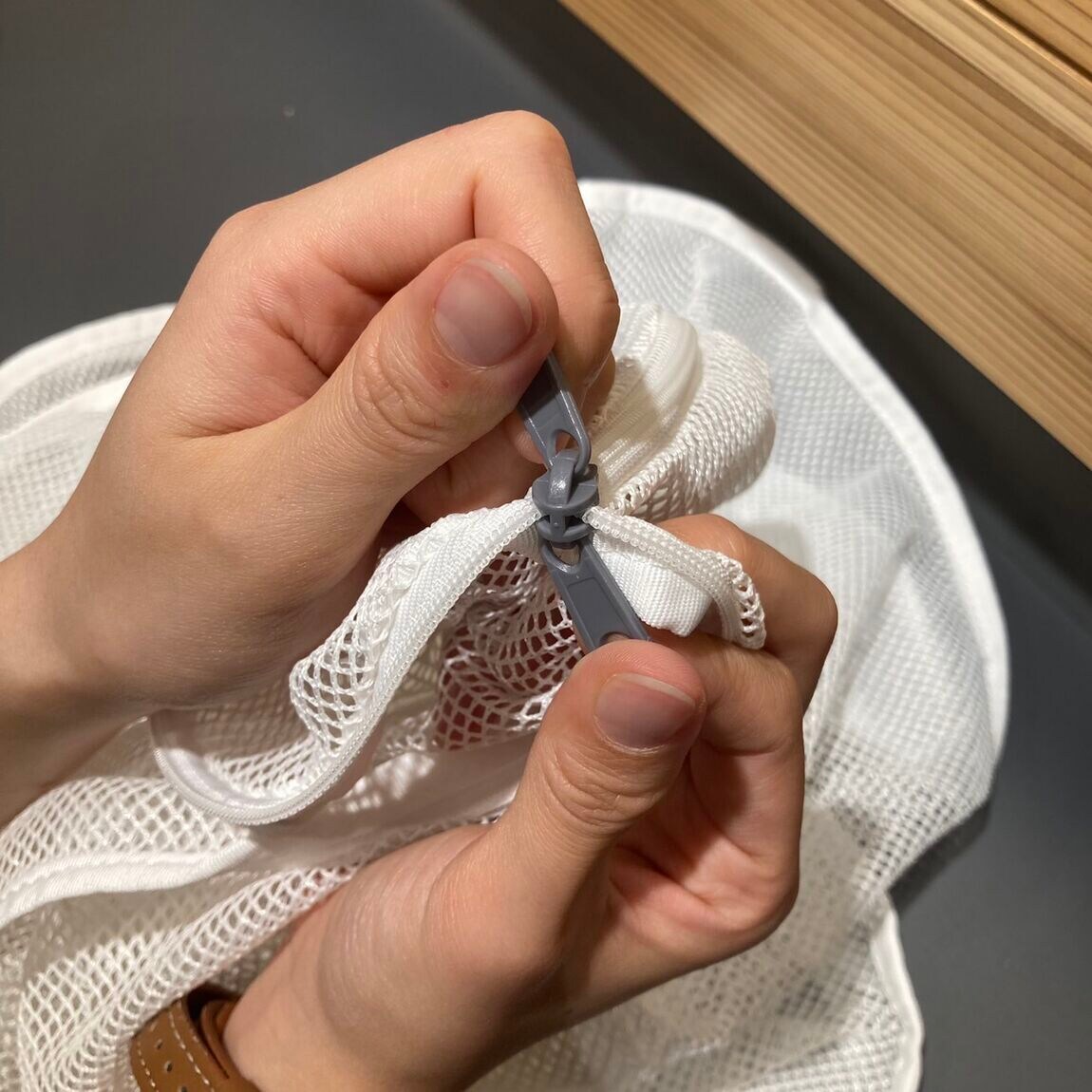 【岡山表町商店街】両面使えて便利！「ポリエステル　両面使える　洗濯ネット」 