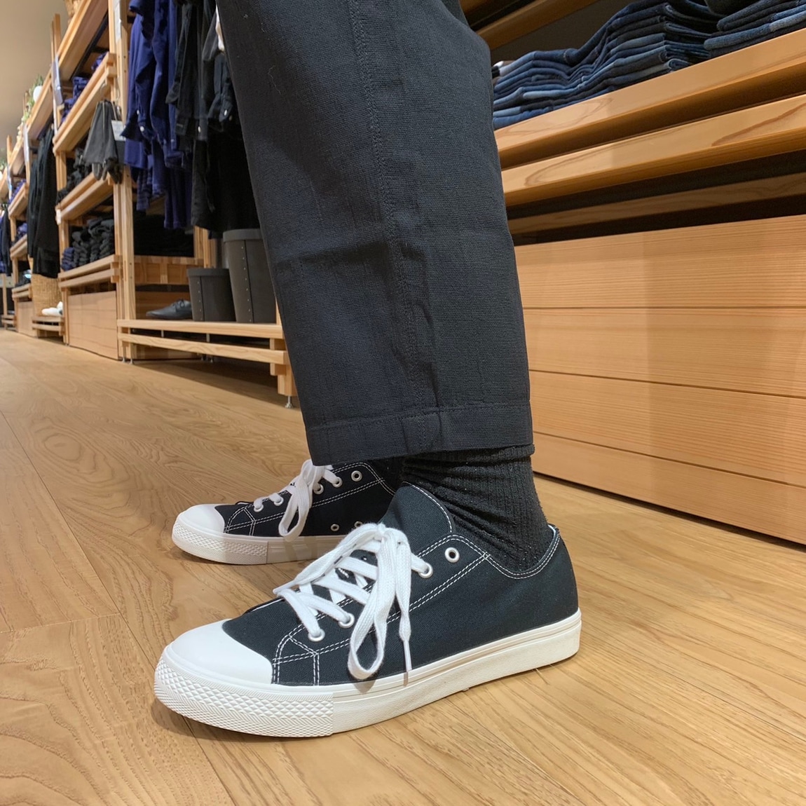 【岡山表町商店街】男女兼用 先染め　ダボパンツ
