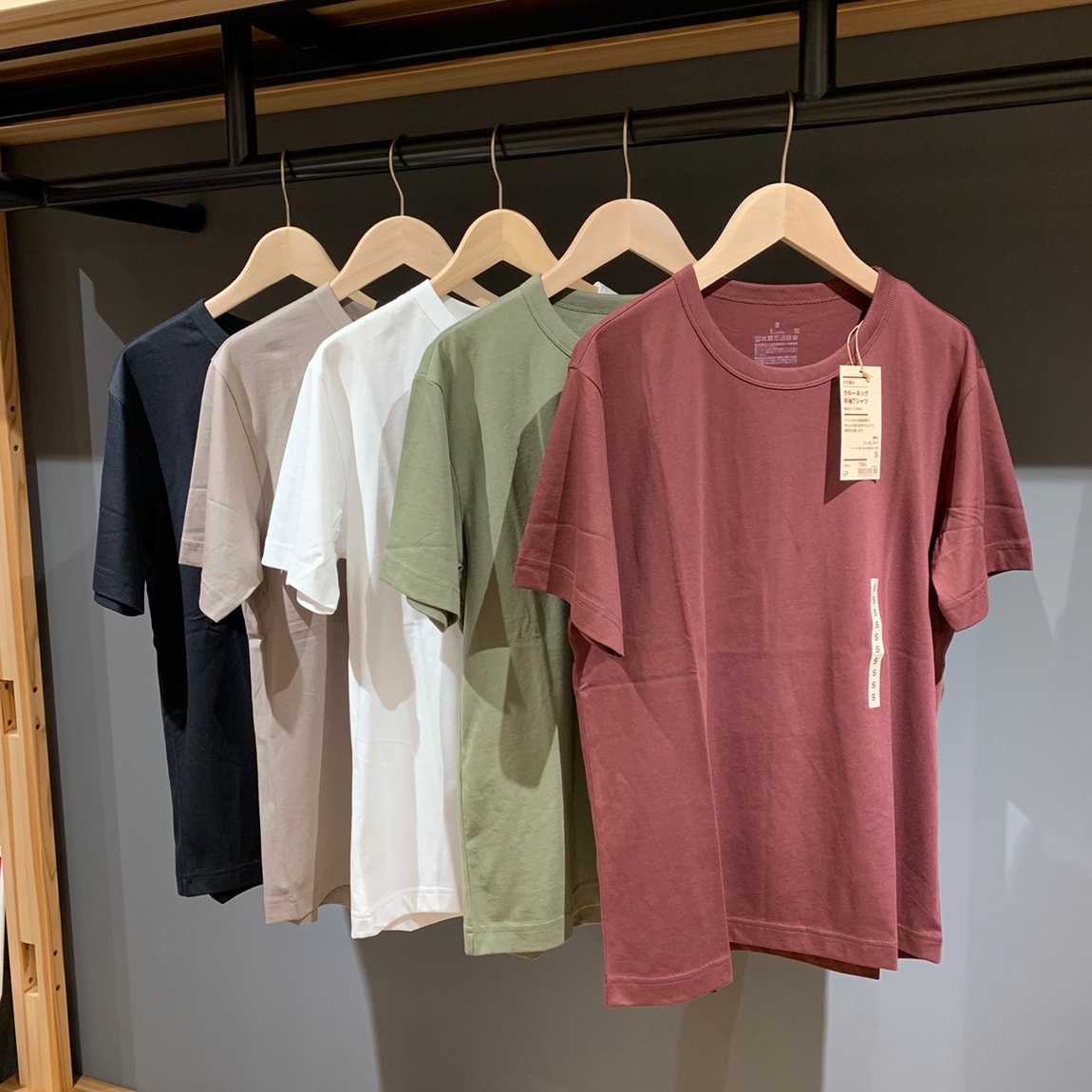 【岡山表町商店街】紳士服入荷！天竺編みクルーネック半袖Ｔシャツ