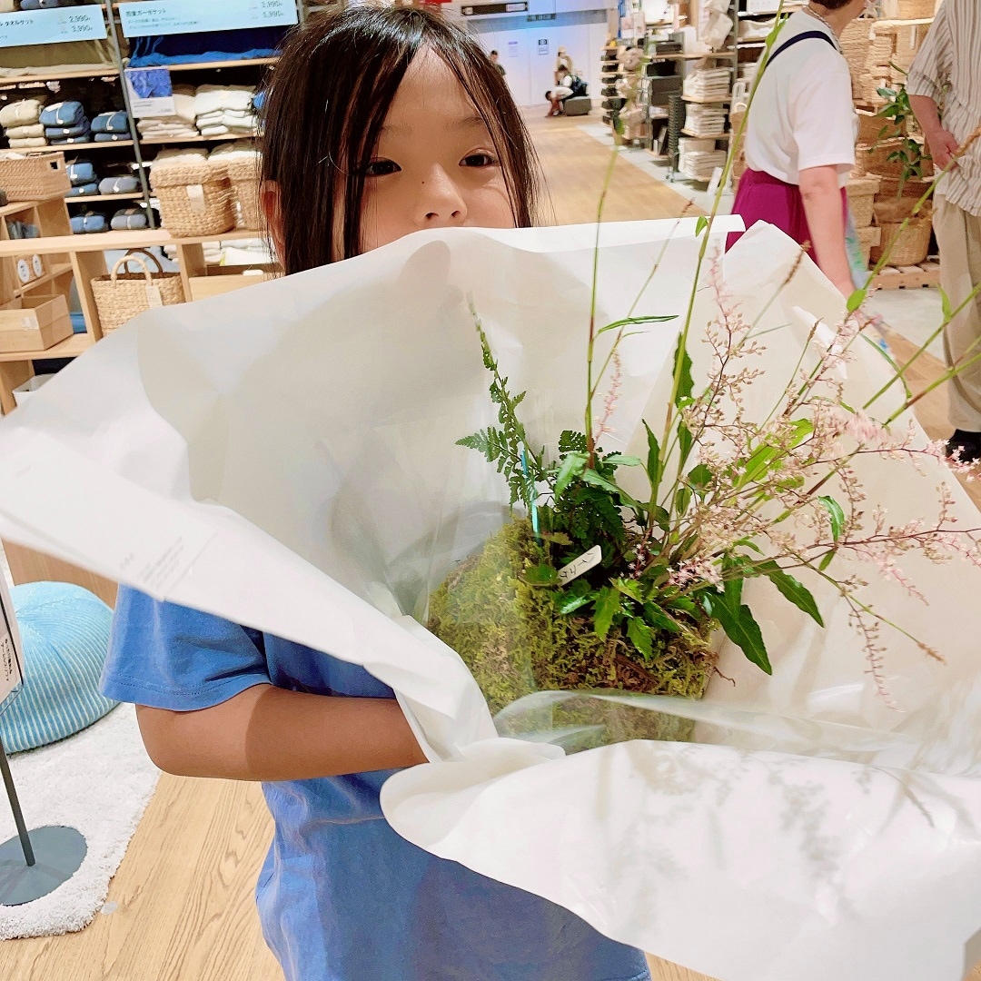 大きな苔玉②