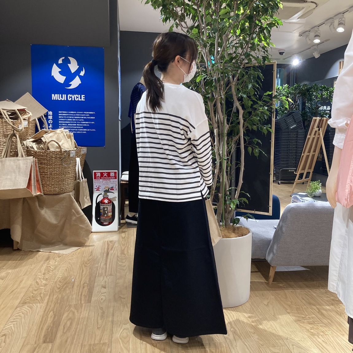 【岡山表町商店】　新入荷 デニムAラインスカート