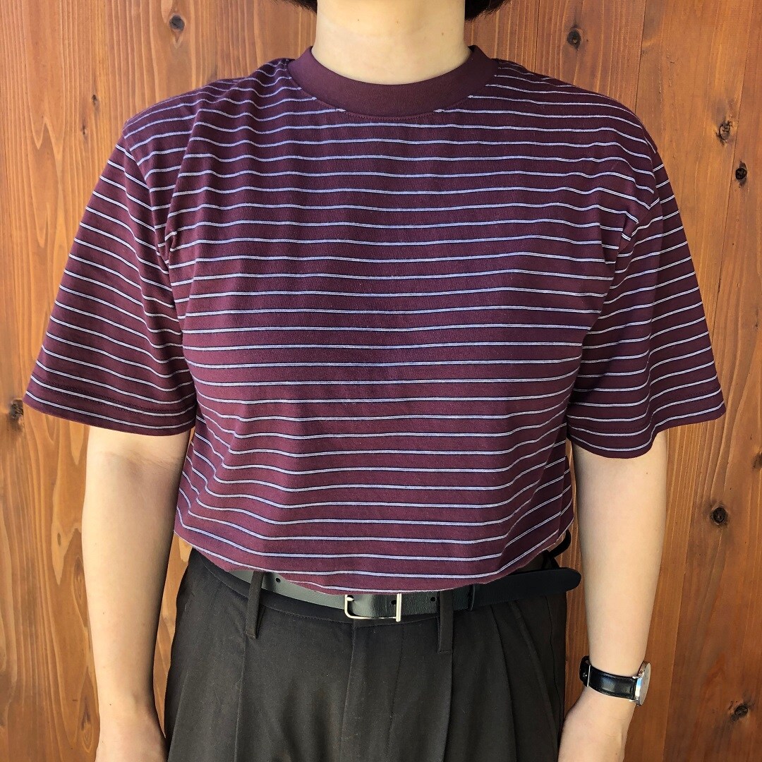 天竺編みクルーネック半袖Tシャツ