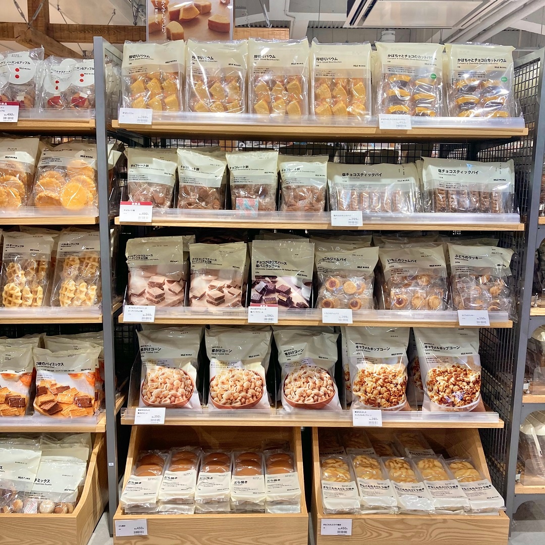 チョコがけウエハース塩バニラクリームの売場の写真