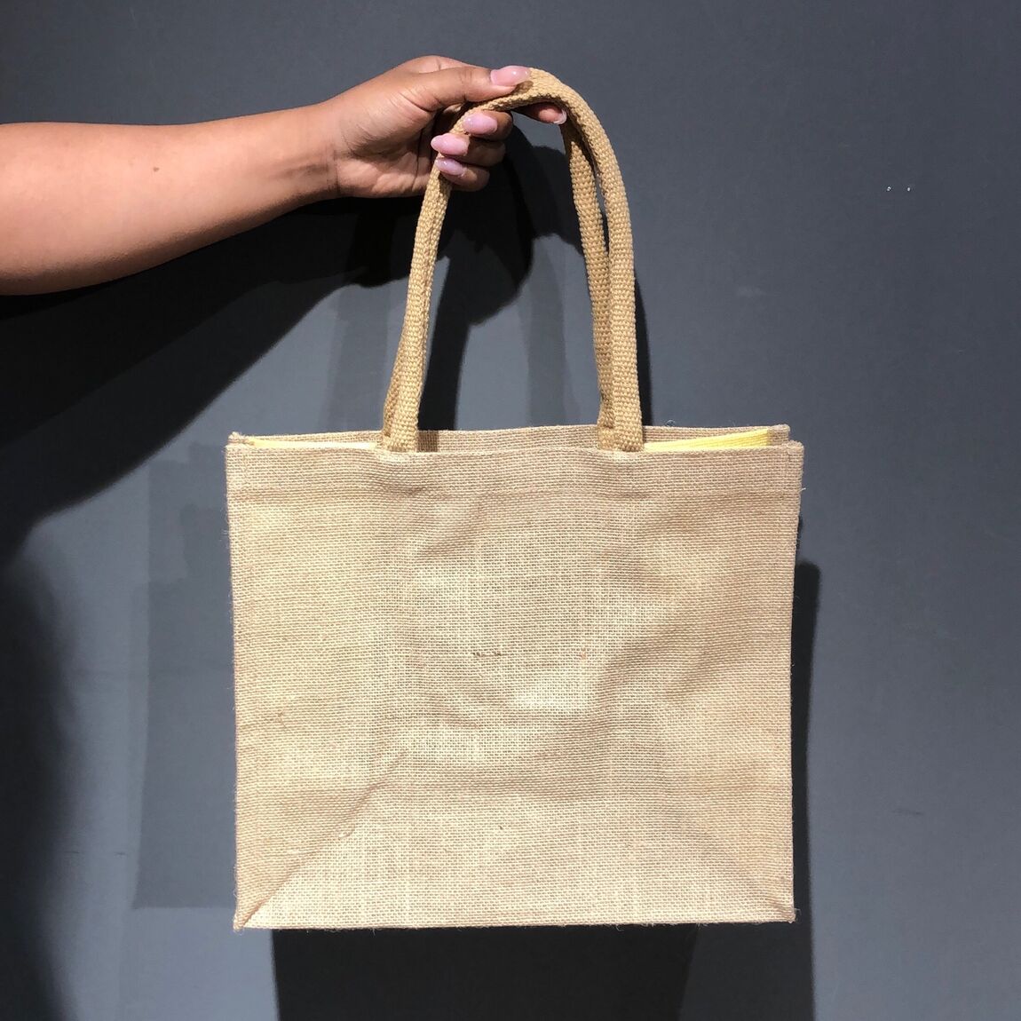【岡山表町商店街】 入荷しました！「ジュート マイバッグ(A4)色付き」