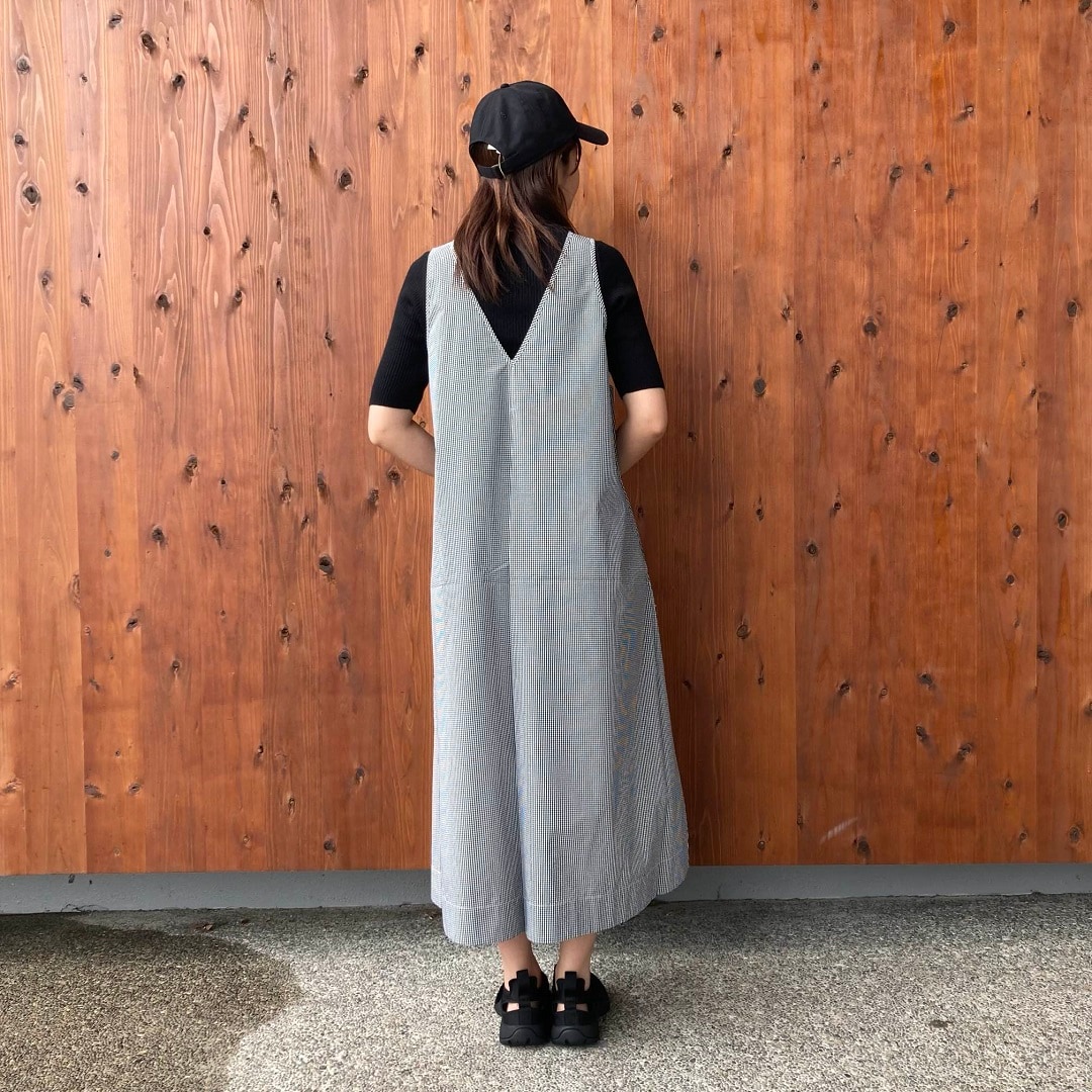乾きやすいブロードスリーブレスワンピース